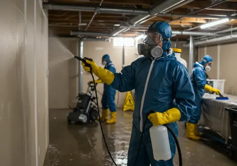 Basement Sanitization and Antimicrobial Treatment process in Alger County, MI